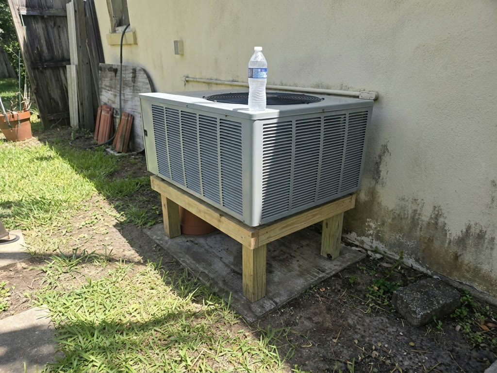 Before, original A/C system